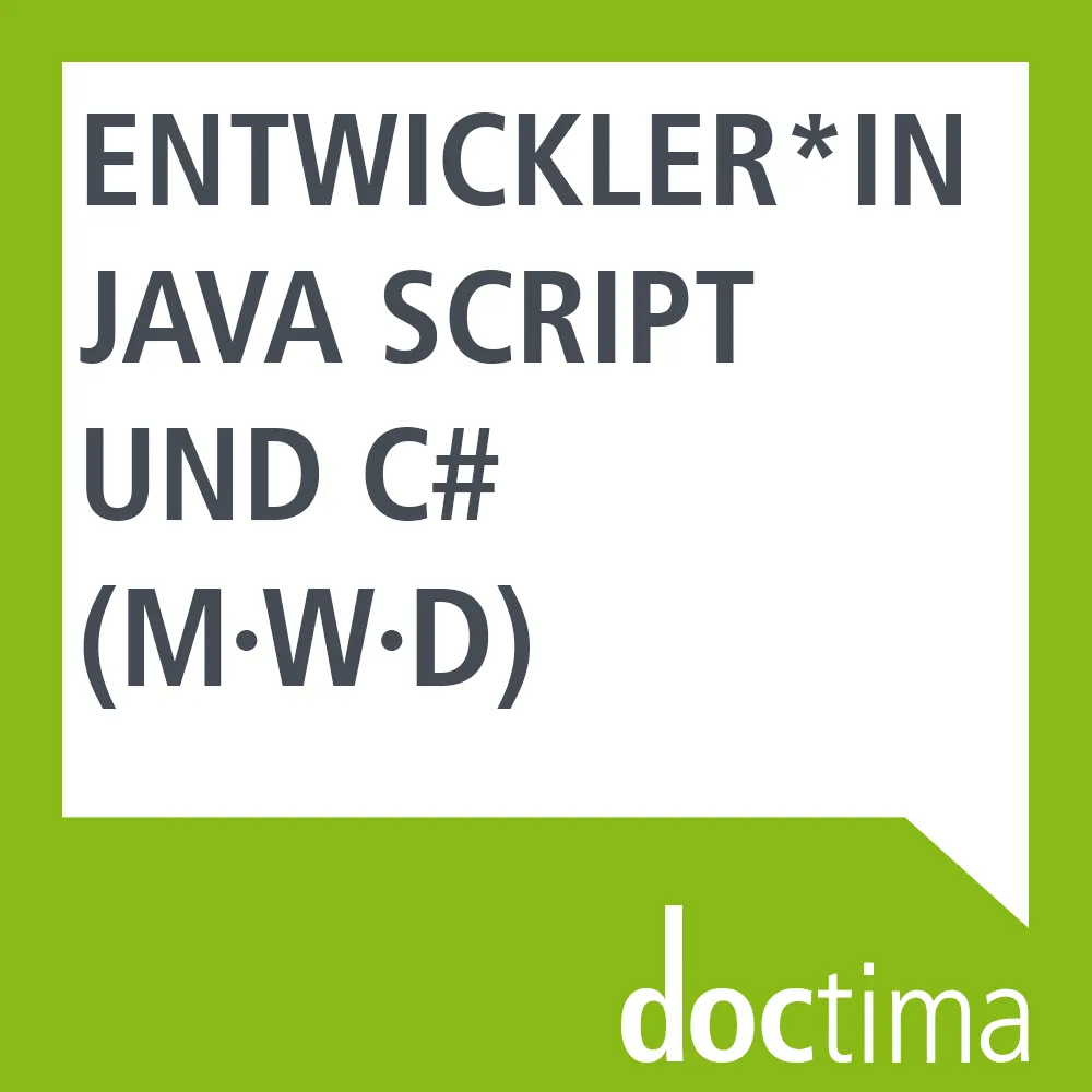 Developer for JavaScript and C# (f/m/d)