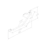 FSL-900 Angled bathroom shower grab for elderly