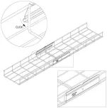 Draadgoot met koppelplaten