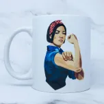 11 oz Strong Asian Woman Mug - Short Hair