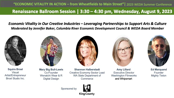Breakout Session: Economic Vitality in Our Creative Industries – Leveraging Partnerships to
Support Arts & Culture