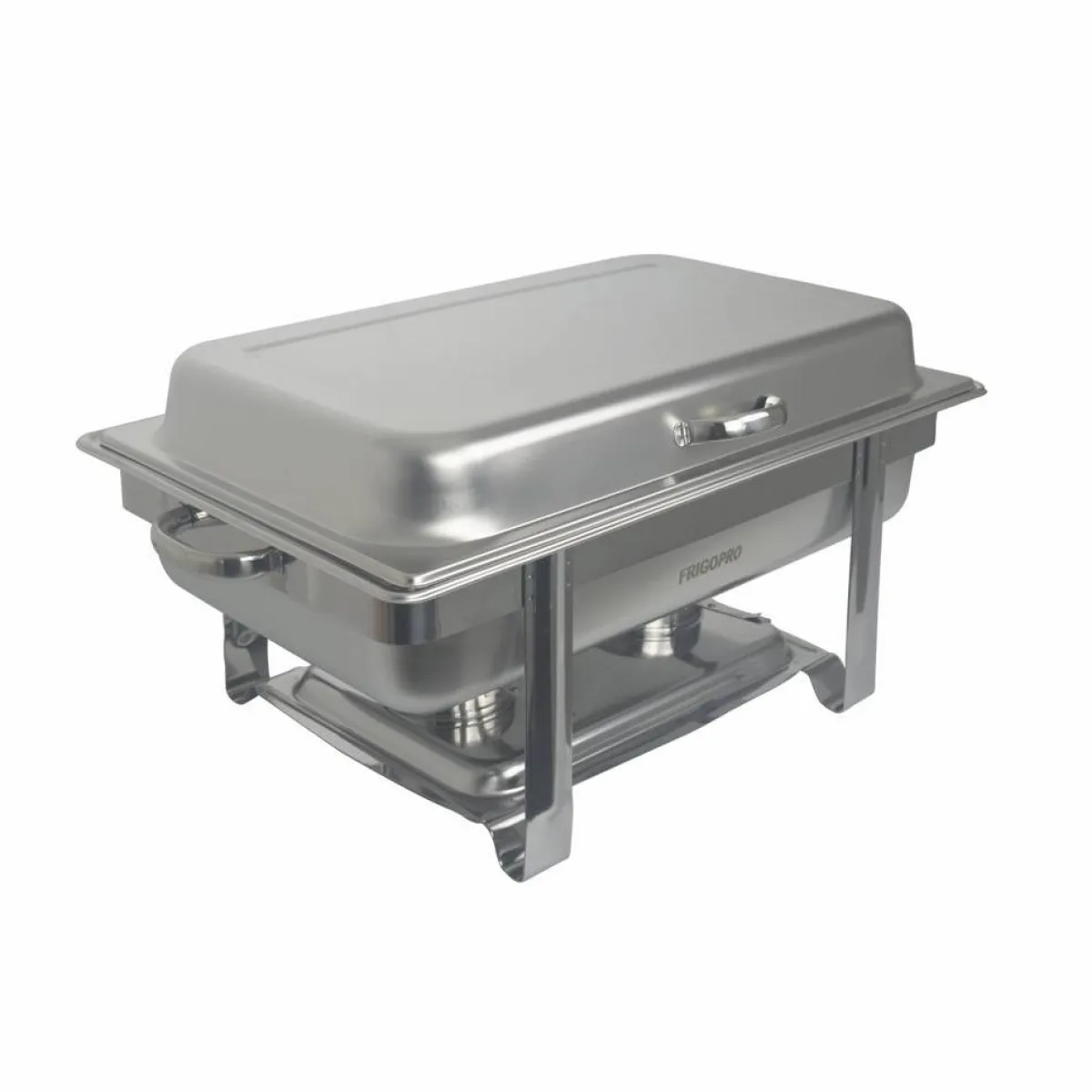 Rechaud Inox 2 Cubas de 1/2 Banho Maria Tampa Removível Frigopro