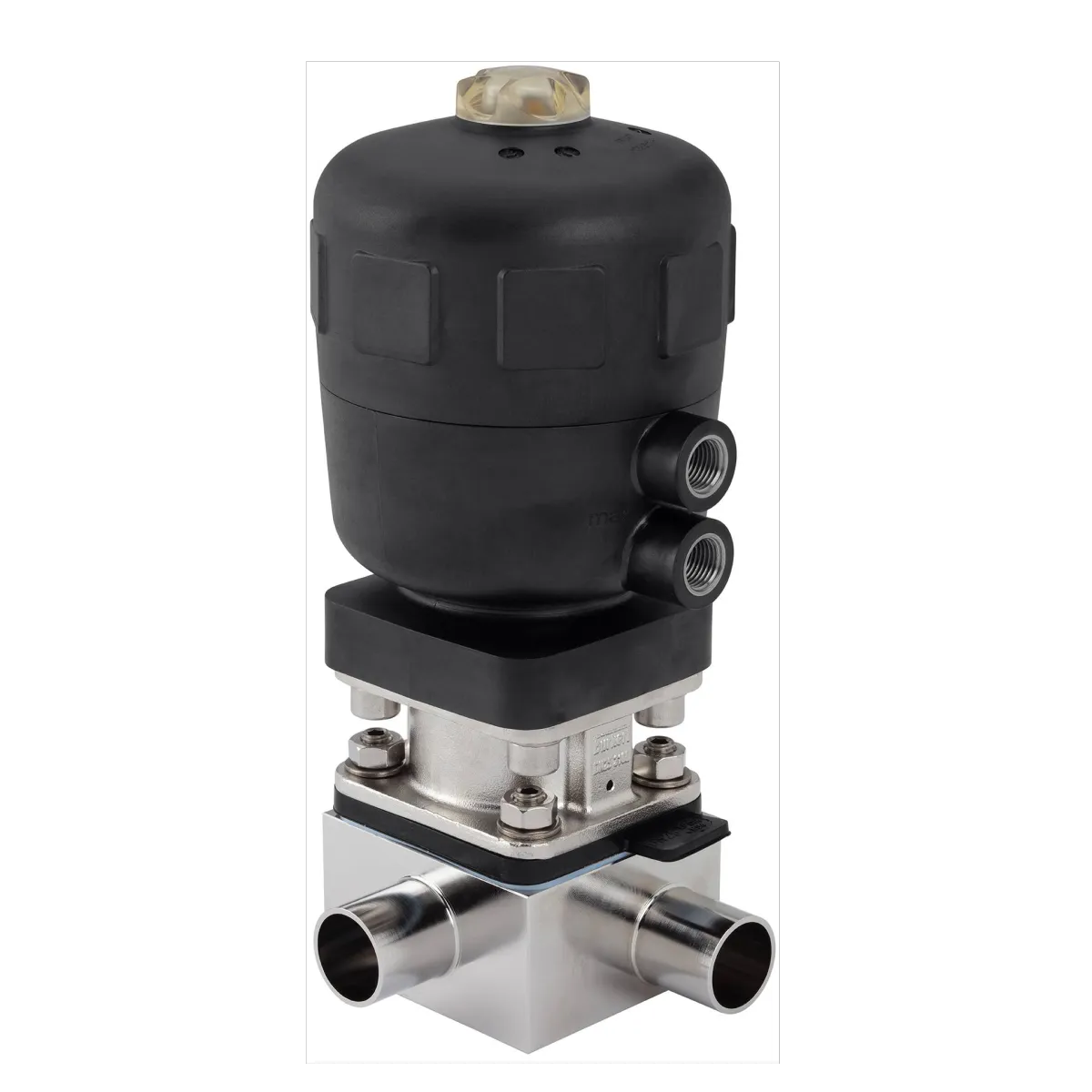 Type 2032 - T-diaphragm valve with pneumatic plastic actuator (Type CLASSIC)