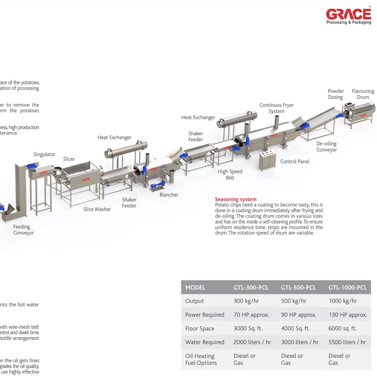 Frozen French Fries Production & Packaging Line
