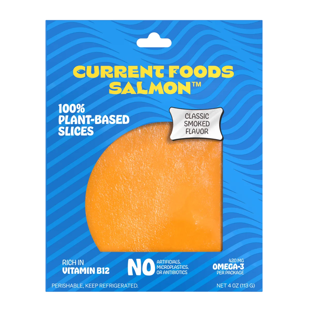 Current Foods Smoked Salmon Slices (plant-based)
