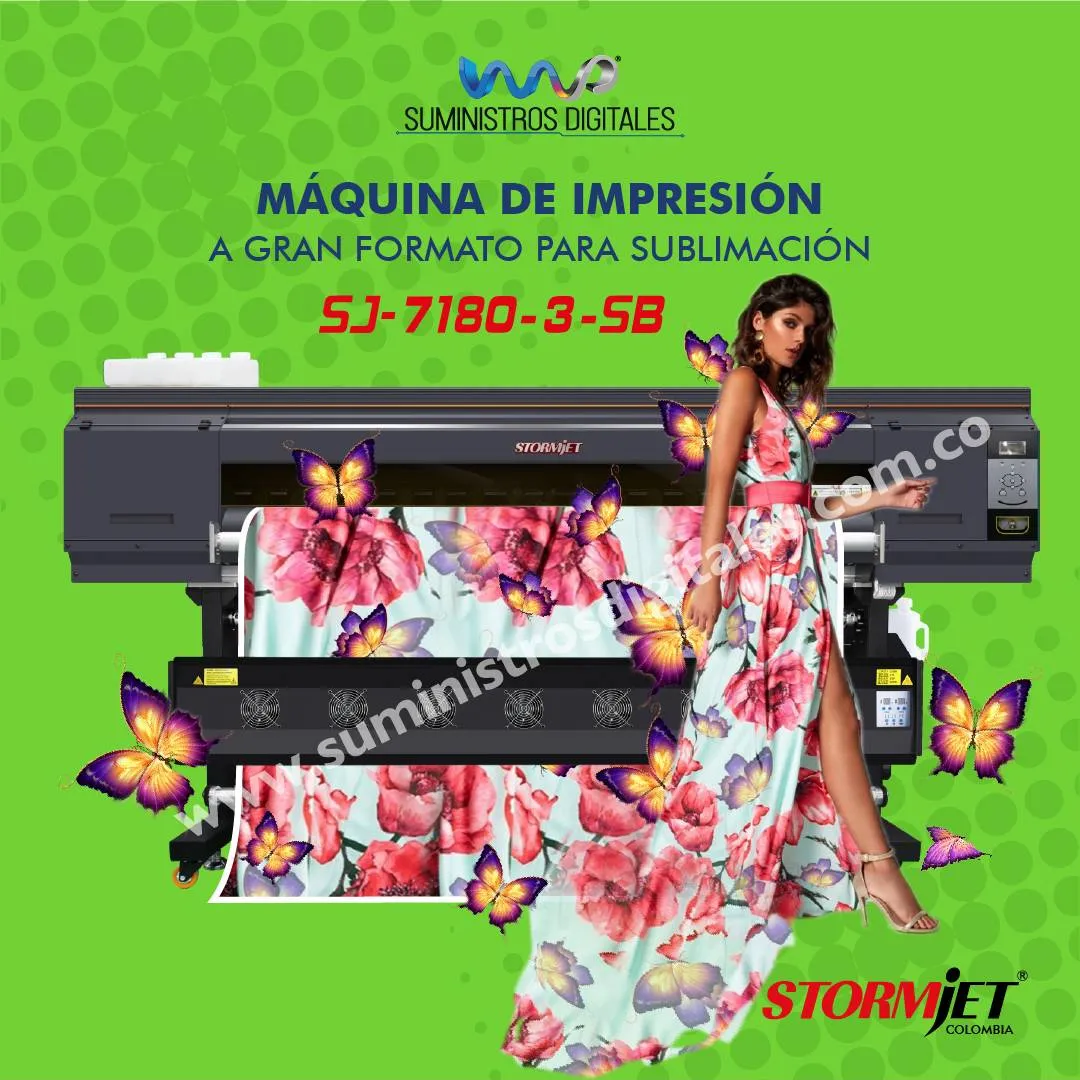 SJ-7180-3 SB IMPRESORA A GRAN FORMATO PARA SUBLIMACION