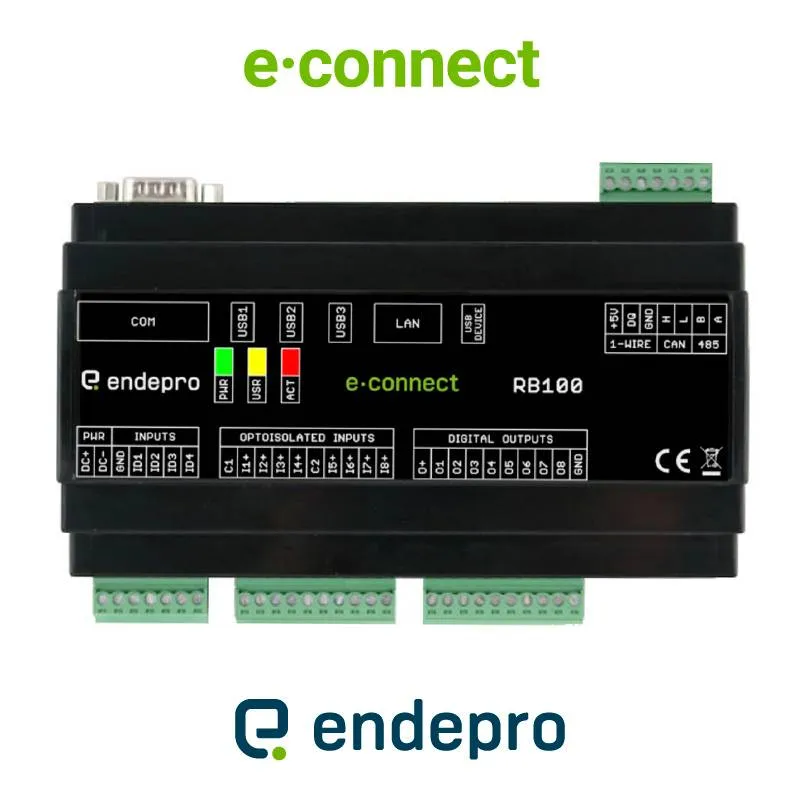 e-connect- Monitorización de cualquier tipo de maquinaria. Hardware plug&play. e-connect- Monitoring for any kind of machinery. Plug & play hardware.