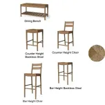 Sillas, sillones, bancos y bancas. Chairs, armchairs and benches.