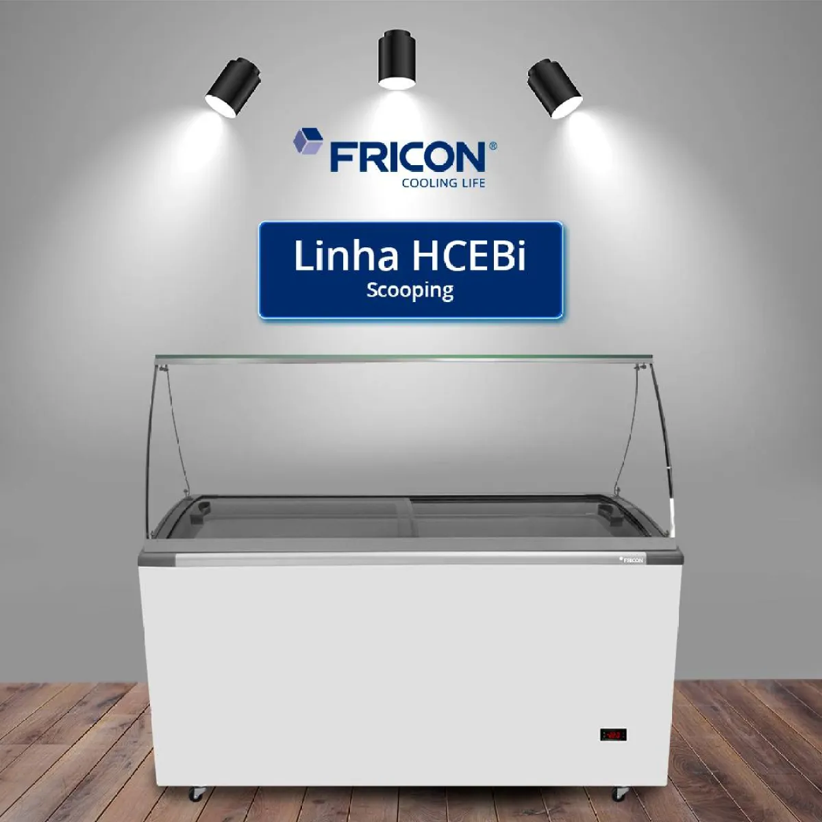 Conservadores Vitrine para Sorvetes (HCEBi SCOOPING)