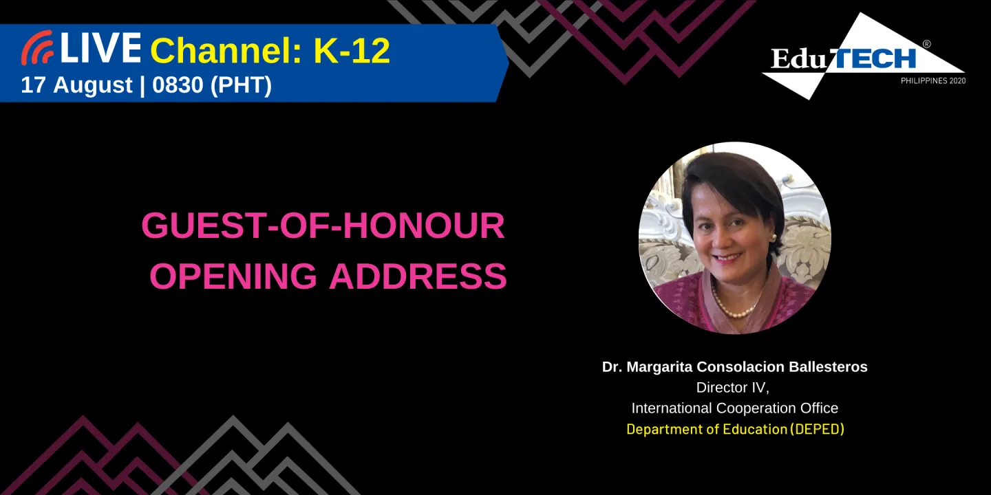 Guest of Honour Opening Address By Dr. Margarita Consolacion Ballesteros of DEPED
