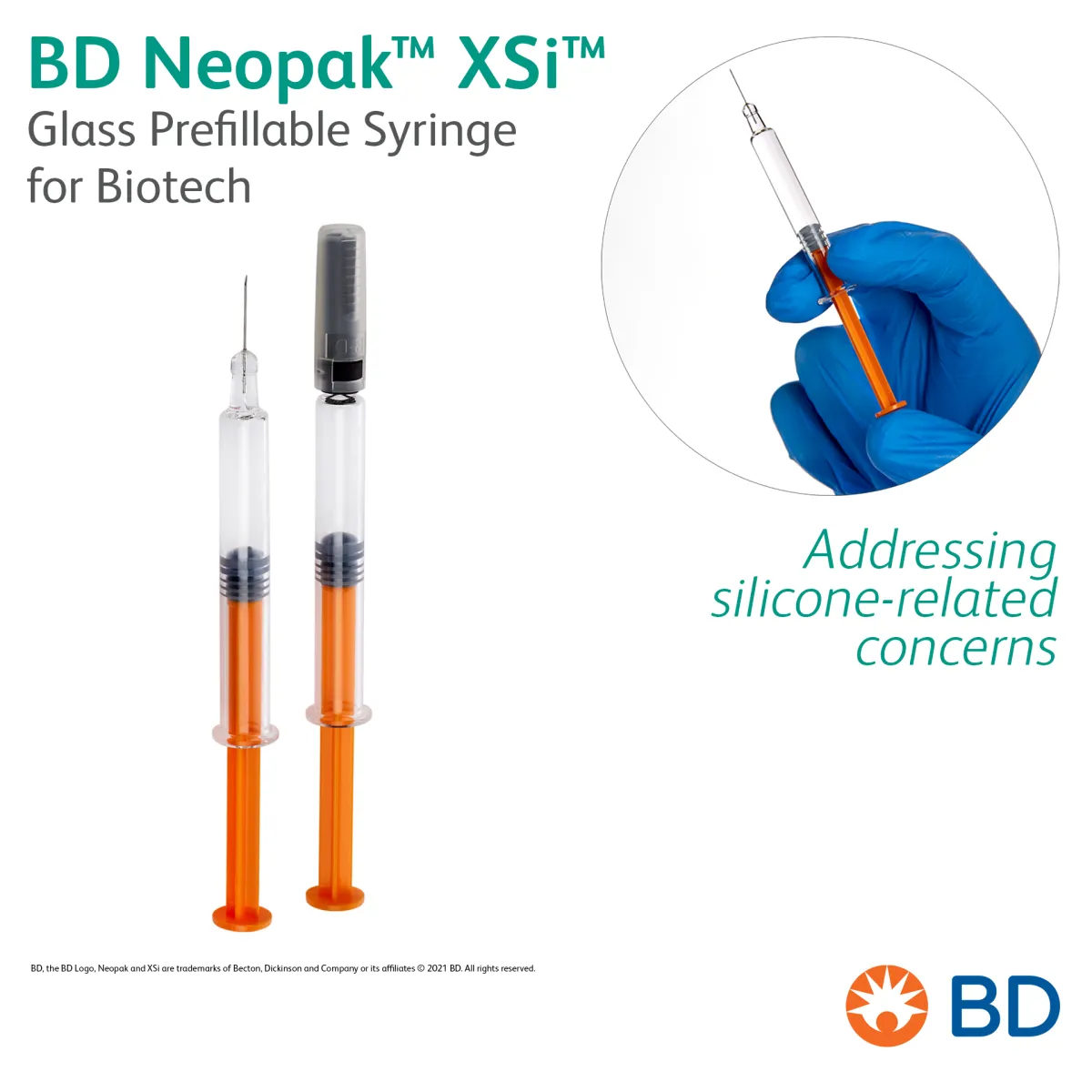 BD Neopak(TM) XSi(TM) Glass Prefillable Syringe for Biotech - Addressing silicone-related concerns