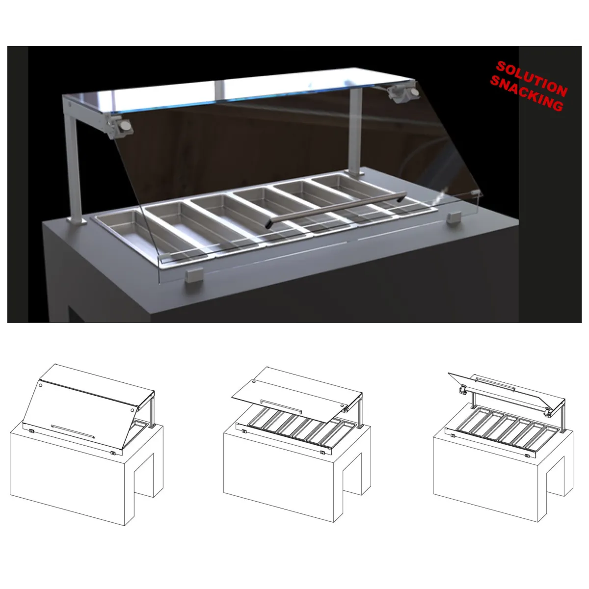 FOOD BAR T1420 self-service display case