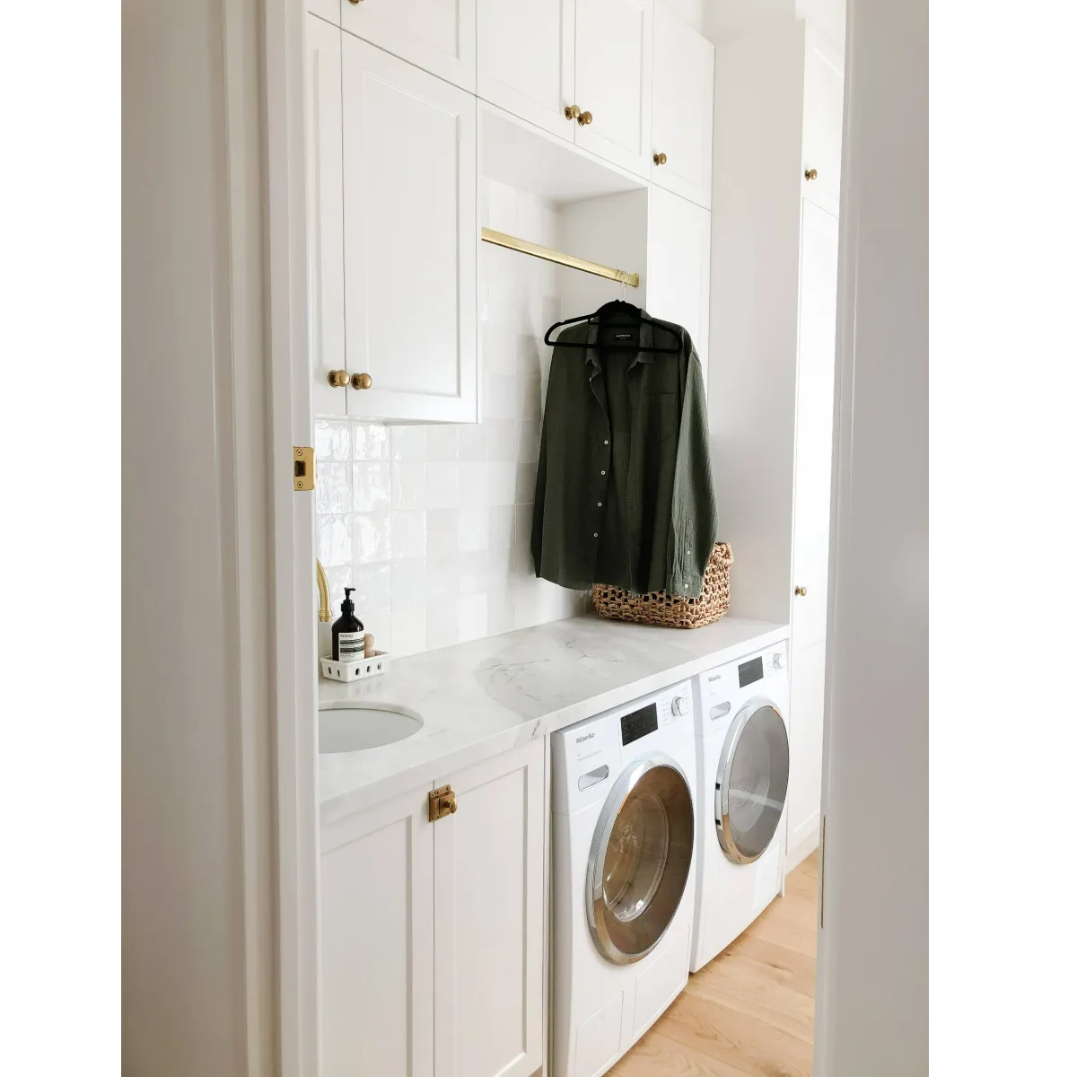 Cotswold Collection in burnished brass finish