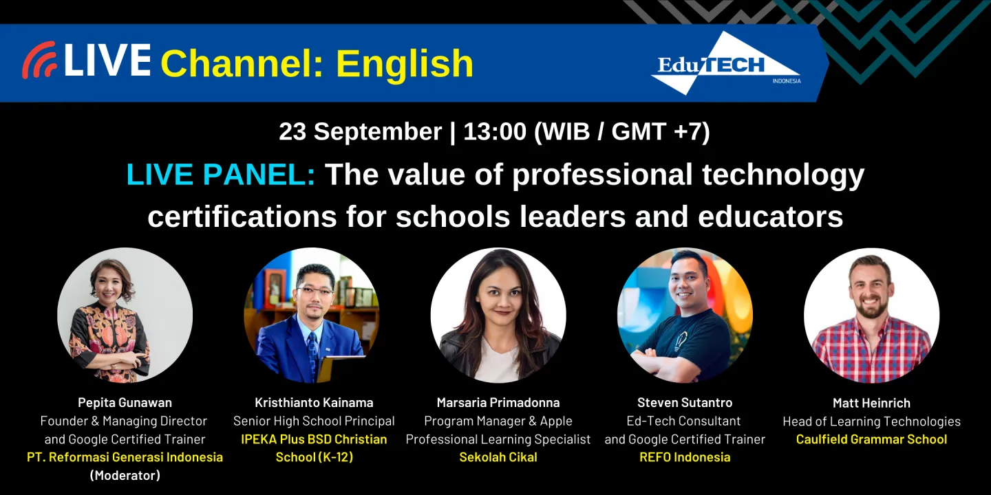 Live Panel: The value of professional technology certifications for schools leaders and educators
