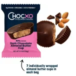 Chocxo Dark Chocolate Almond Butter Cups - 60% Cacao
