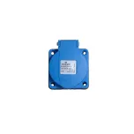 Power Contactdoos geaard inbouw blauw