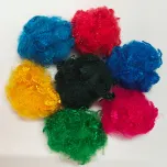 Recycled Polyester Staple Fiber SOLID (Dope Dyed)