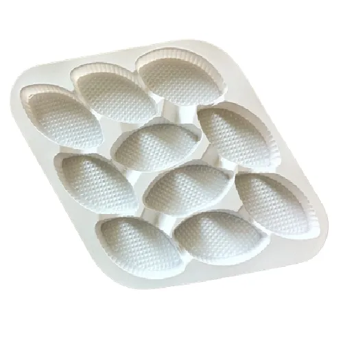 Alvéoles et boîtes pour calissons avec possibilité de collage d'étiquette sur boîte