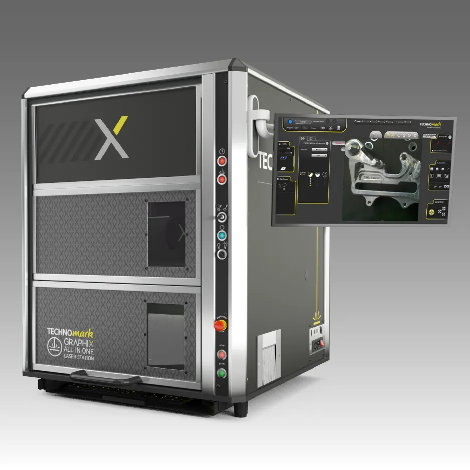 Laser marking station with on-board camera Graphix