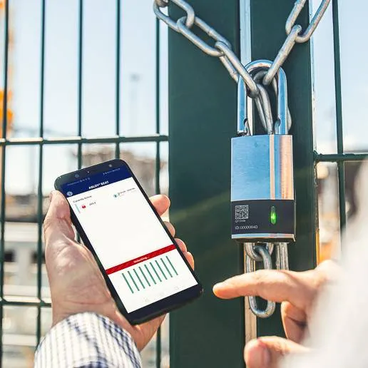 ABLOY BEAT - Keyless Bluetooth padlock for telecommunications