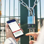 ABLOY BEAT - Keyless Bluetooth padlock for telecommunications
