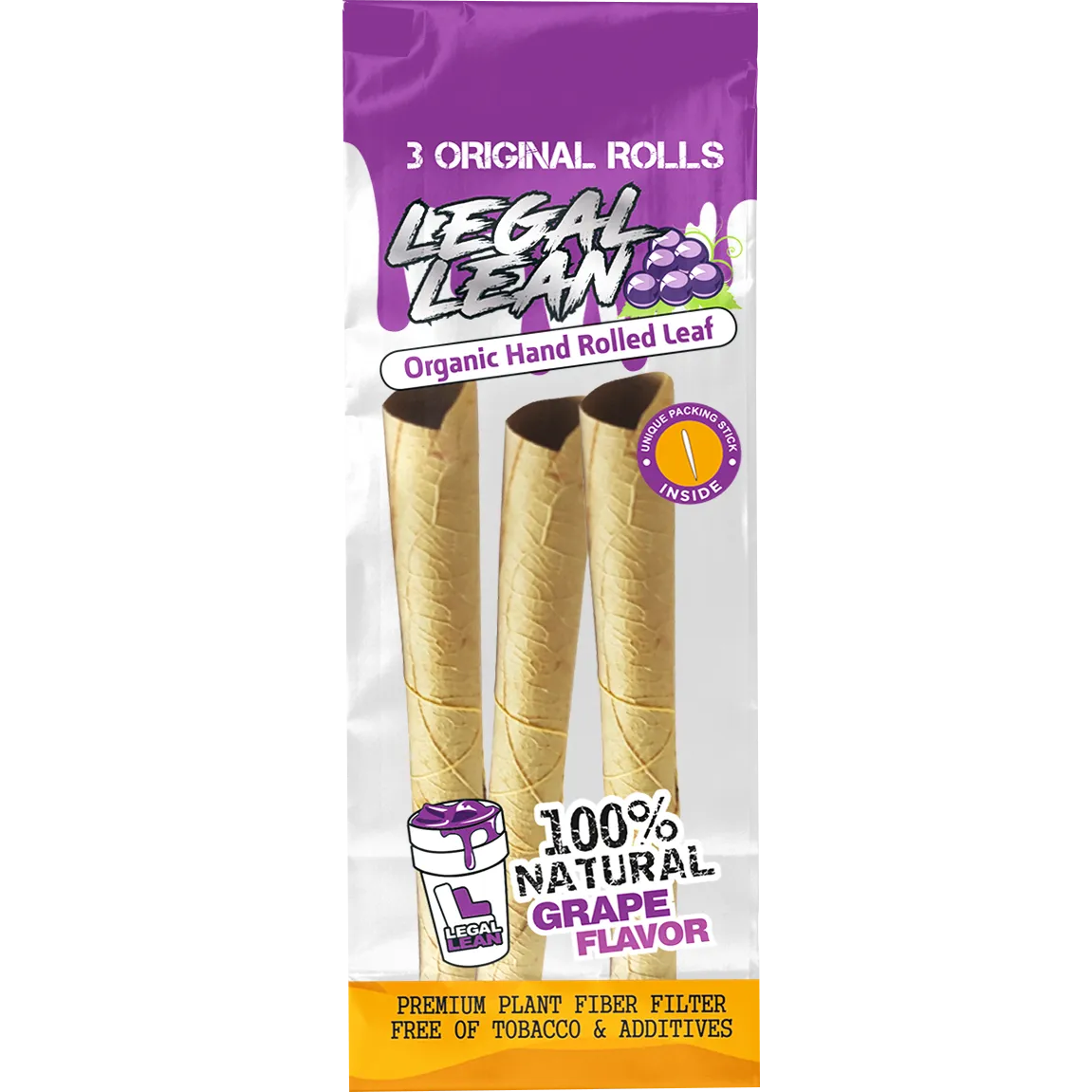 Legal Lean Natural Cone Leaf Wraps (No Tobacco)