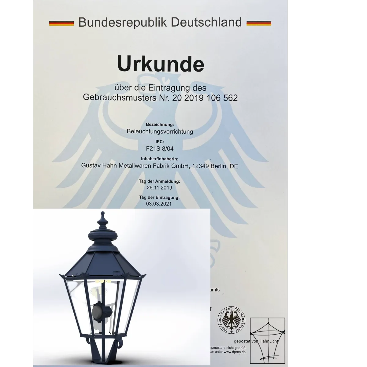 Gebrauchsmusterschutz