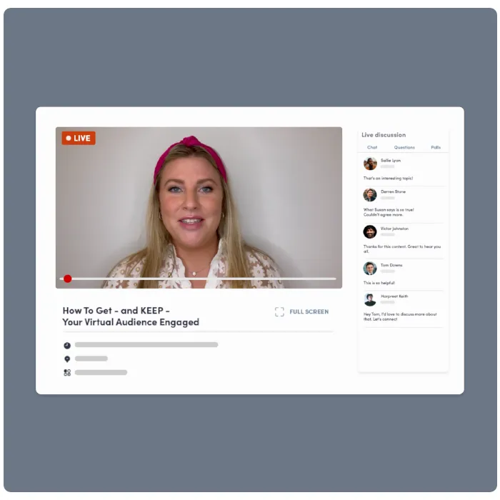 Virtual, In-person & Hybrid Events Platform