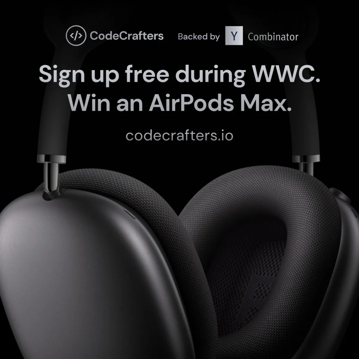 Sign up free during WWC. Win an AirPods Max.