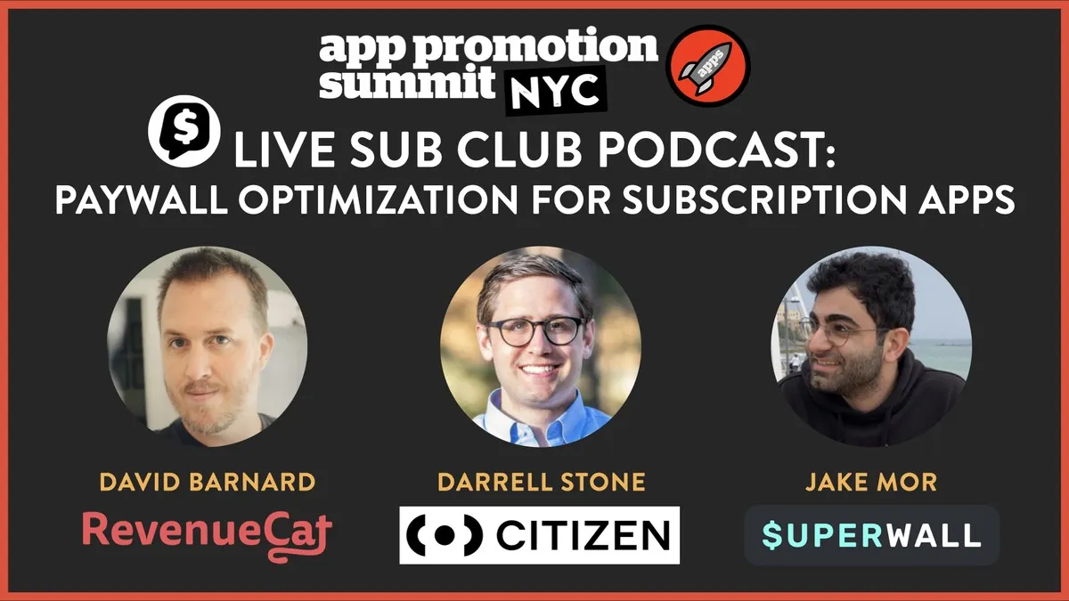 LIVE SUB CLUB PODCAST: Paywall Optimization for Subscription Apps