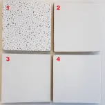 Les plafonds acoustiques Rockfon (division de la laine Rockwool) et les plafonds métalliques.