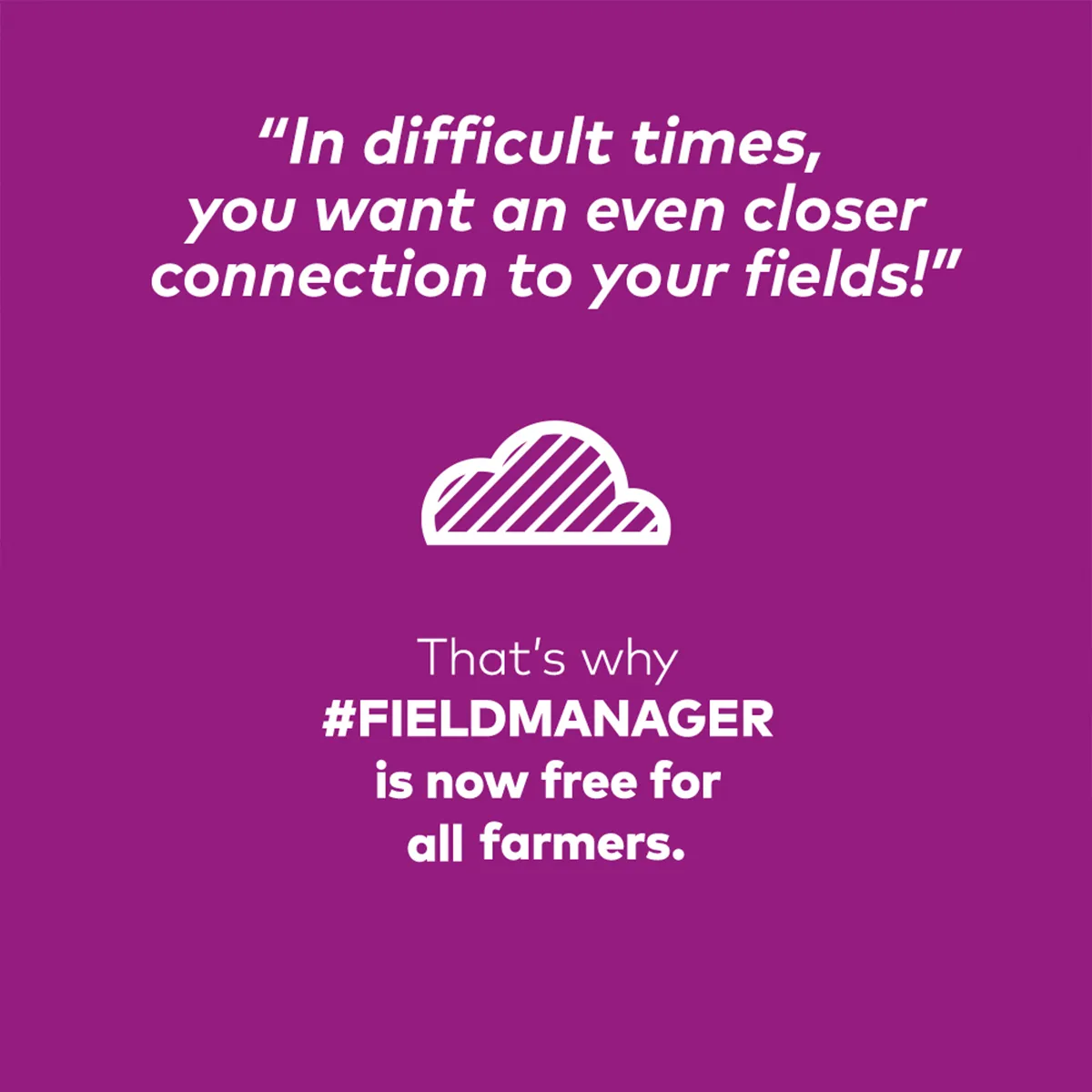 xarvio FIELD MANAGER is FREE for 2020