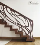 Zig zag stairs with oblique riser