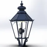 dekorative Aufsatzleuchte - Serie A 5 historische Schinkelleuchte für Mast und Wandarmmontage