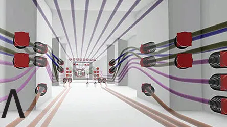 Parametric modeling of prestressing cables in bridges