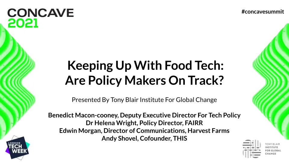 Keeping up with Foodtech: Are Policymakers on Track?
