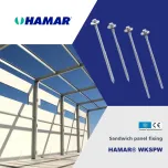 HAMAR® WKSPW Self-drilling screws for fixing sandwich panels onto various substrates