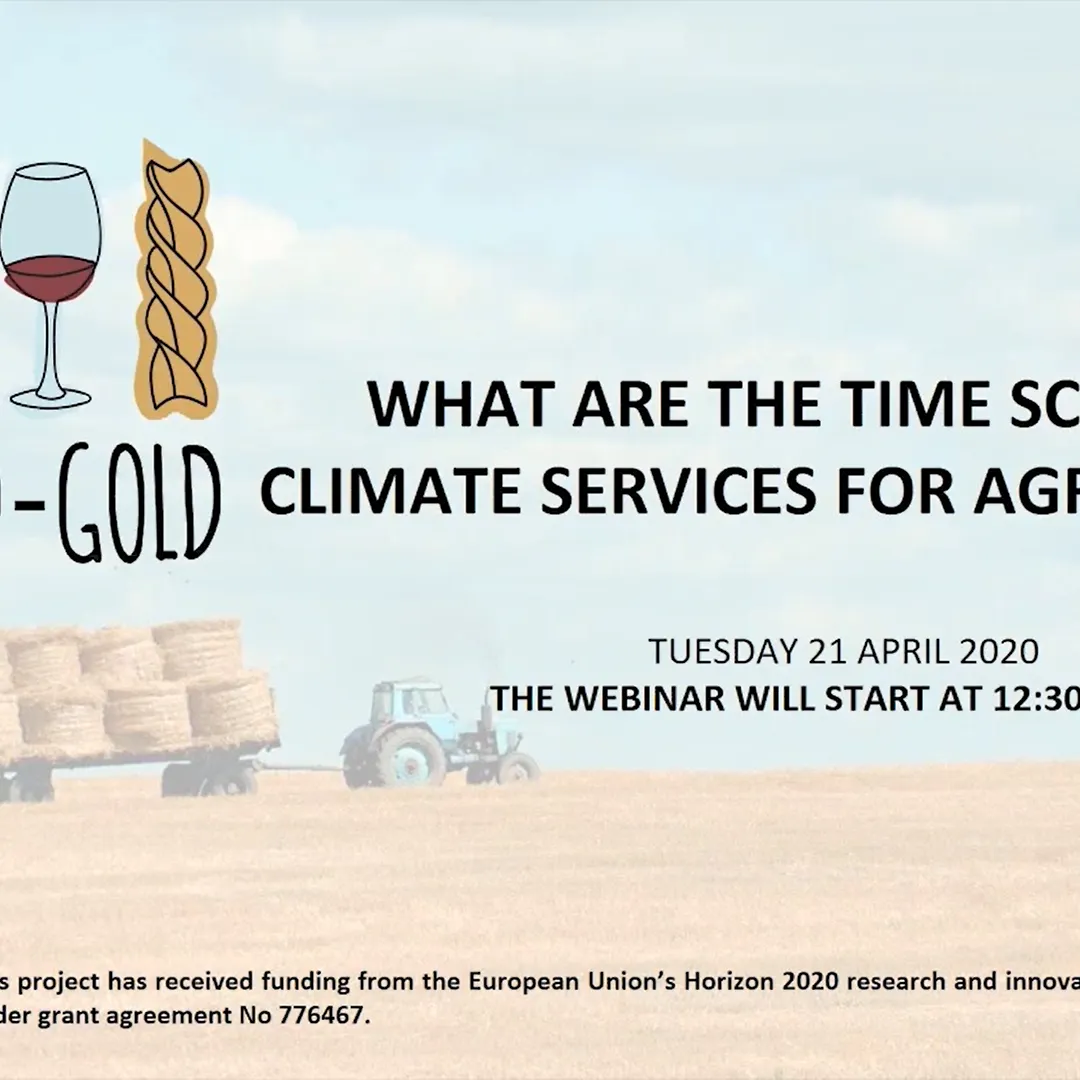 Video - What are the time scales of climate services for agriculture?