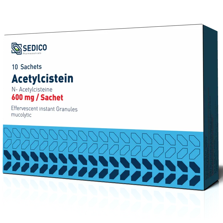 Acetylcistein 600mg Sachets