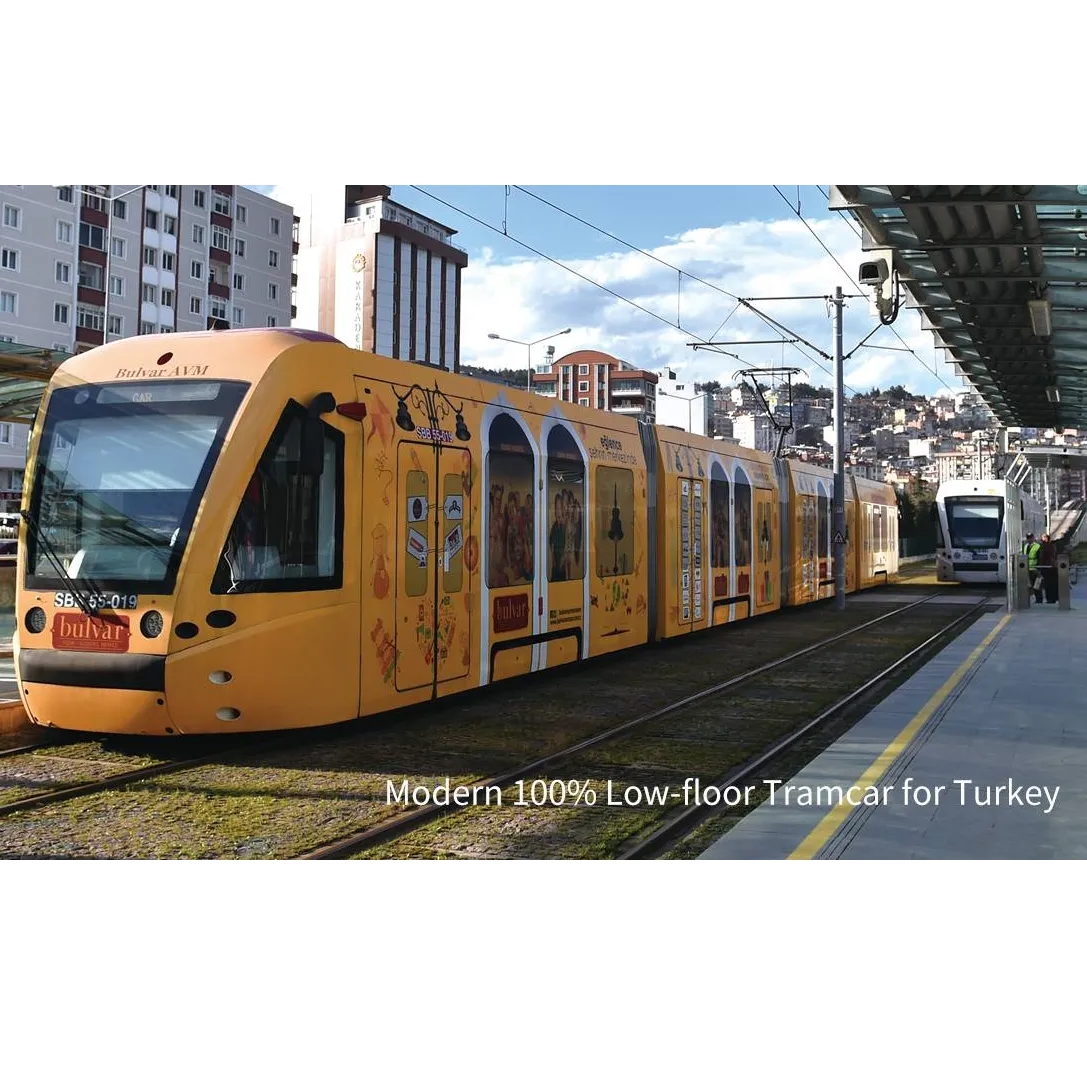 Modern 100% Low-floor Tramcar for Turkey