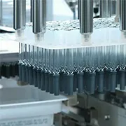 Aseptic filling and visual inspection