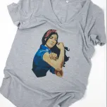 Strong Asian Woman Shirt - Gray