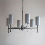 Stem Chandelier with Silk