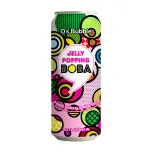 Jelly Popping Boba Can – Lychee/ Peach/ Melon + Oolong Tea/ Lemonade with Popping Boba + Aloe Vera