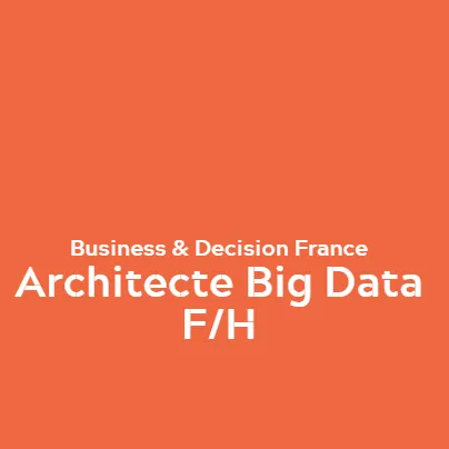 Architecte Big Data F/H