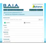 BAIA - Base Adrianor Ingrédient Alimentaire
