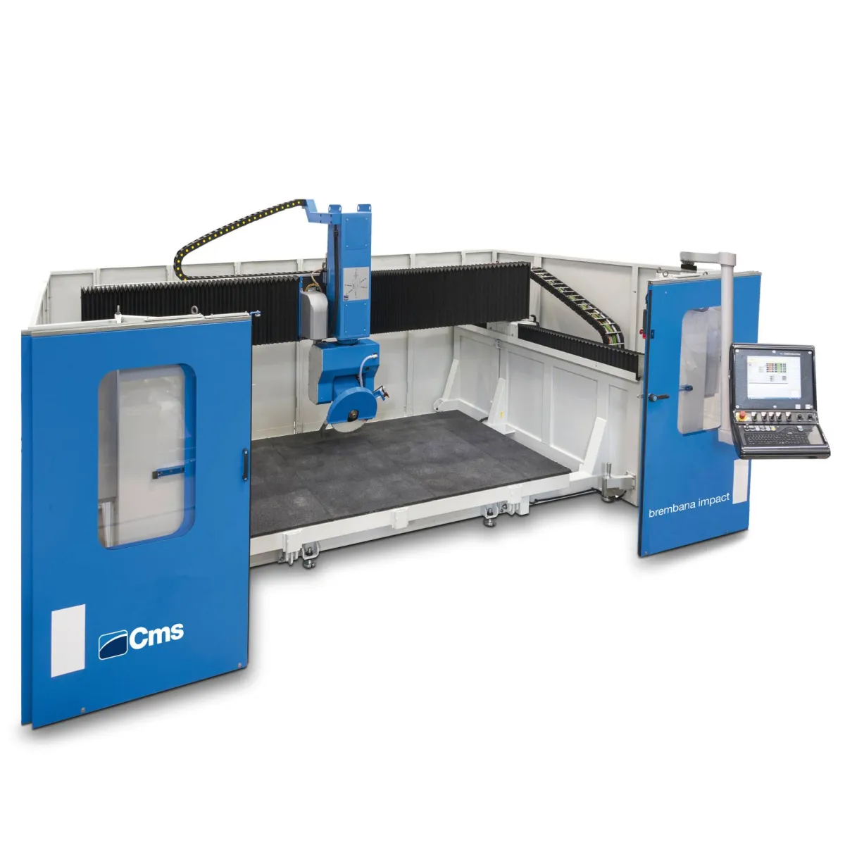 brembana impact: monoblock 5-axis CNC bridge saw