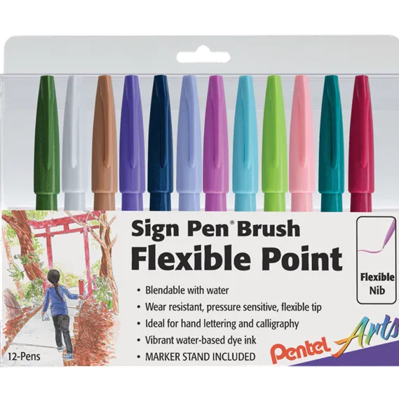 Sign Pen® Brush Pastel Colors