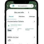 Capteur d'humectation foliaire connecté