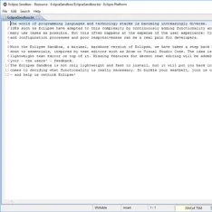 Sandbox for Eclipse